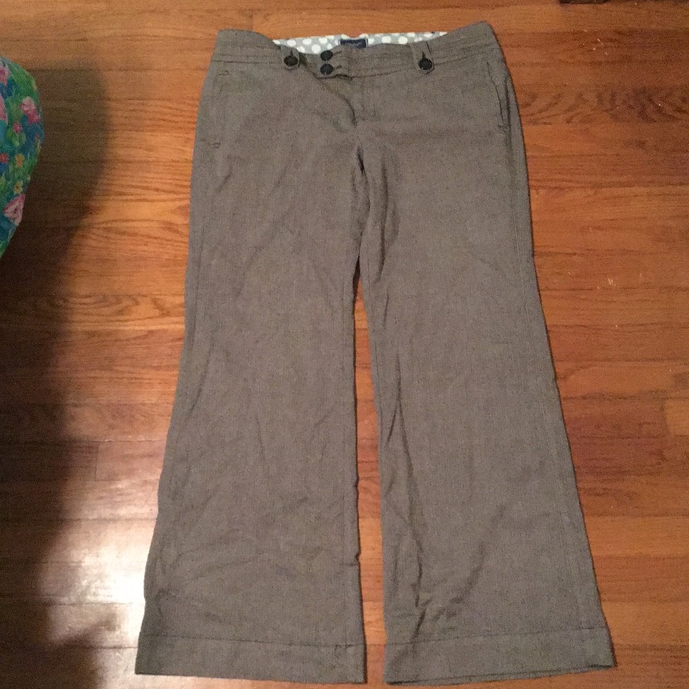 American Eagle herringbone wide-leg dress pants